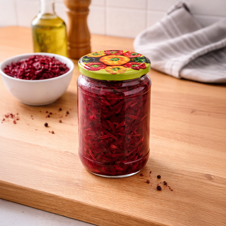 Słoik 720ml + zakrętka 8 sztuk